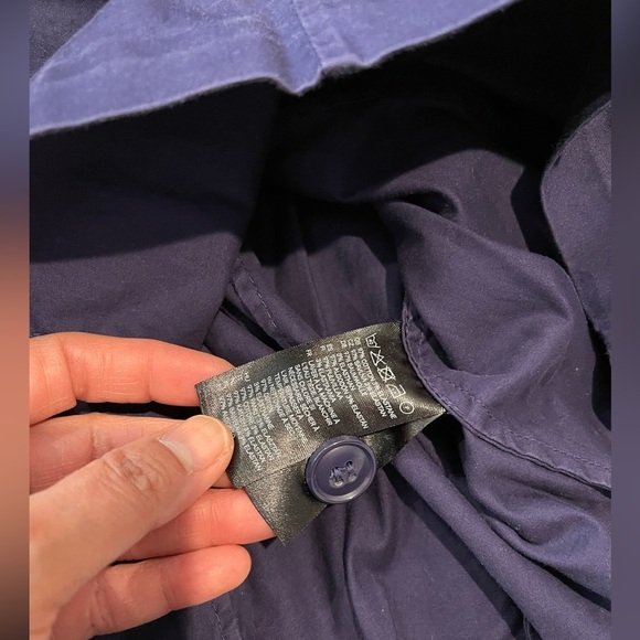 H&M Button Front Purple knee-length Dress Shirt - Picture 3 of 9